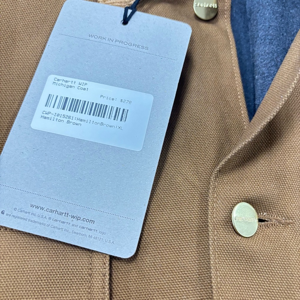 Carhartt WIP Brown Military Michigan Jacket - Picture 3 of 13